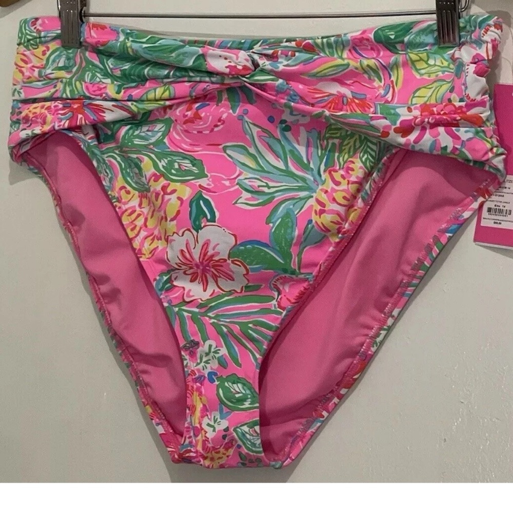 Lilly Pulitzer Journey To Jungle BERGEN High Waisted Swimsuit Bottom Size 4 NWT